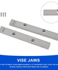 Replacement Vise Jaw Set For Old USA 6 And A Half Inch Reversible Gray Vices Fits Craftsman And Columbian Models shown with screws.