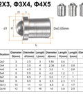 Thirty Piece Heavy Duty 304 Stainless Steel Ball Plungers With Spring Loaded Positioning Latches dimensions and specifications chart.