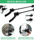 16Pcs Bicycle Hub Nut And Safety Washer Kit With 3 Size Nuts M9.5 M10 And M8 Front And Rear Quick Release Levers shown