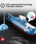 Mini RC Submarine Remote Control Boat With 360 Degree Rotation And Precise 6 Channel Control Electronic Water Toy displayed