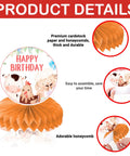 9 Piece Farm Honeycomb Centerpieces Set For Birthday Parties with detailed assembly and premium cardstock