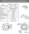 Hollow Rotary Actuator With High Accuracy Hollow Rotating Platform Rotary Positioners Fits NEMA 43 Stepper Motor specs