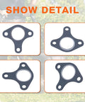 Heavy Duty Exhaust Muffler Studs And Nuts Kit For Honda GX240 GX270 GX340 GX390 Engines Gasket Set Close-Up View