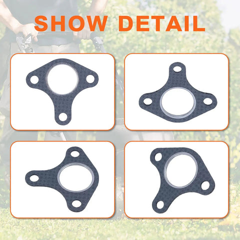 Heavy Duty Exhaust Muffler Studs And Nuts Kit For Honda GX240 GX270 GX340 GX390 Engines Gasket Set Close-Up View