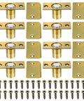 Magnetic Door Ball Catch 8 Pack For Top Of Doors And Invisible Cabinets, brass finish, screws included, strong magnetic hold