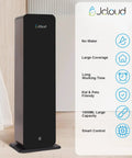 Heavy Duty Floor Standing Scent Diffuser Uses Cold Air Tech To Create Dry Mist Continuously Keeping Hotels And Large Rooms Smelling Crisp All Day Long A Total Game Changer That Truly Hits The Spot, tall black design with control settings.