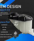 Mercedes Benz Compatible Coolant Overflow Reservoir With Sensor Cap For 2006 2015 GL And ML SUVs, side view, OEM design