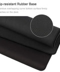 Close-up of Ultra Large Gaming Mouse Pad XXL 23.6 By 11.8 Inches with non-slip rubber base for stable grip on desk surface.