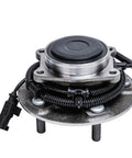 Close-up view of a 2 Pack Rear Wheel Bearing Hubs Assembly For Dodge Grand Caravan 2012-2020 Chrysler Town And Country 2012-2016 Ram C/V 2012-2015 And VW Routan 2012-2014 Replacement Wheel Hub Bearings with 5-bolt pattern and ABS sensor