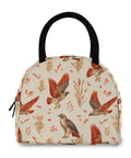 Insulated Lunch Tote Bag With 7 Liter Capacity For Work Travel And Outdoor Eats Keeps Food Fresh All Day In Durable 300D Oxford Exterior And Aluminum Foil Insulated Liner Raptor Falconry Style Red Tailed Hawks Theme with red-tailed hawks print