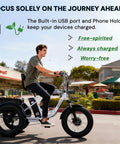 Electric Tricycle For Adults With Fat Tire Folding 20x4 Inch Wheels, 750W 48V E Trike, 20.8Ah, with USB port