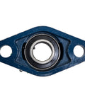 Pillow Block Bearing 1/2 Inch Bore Self Aligning UCFL201-8 Two Bolt Flange Mount front view