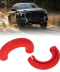 Tow Hook Cover Set 2Pcs For Ford F-150 2004-2026, Bronco Outer Banks/Base/Big Bend 2021-2026, Toyota Tundra 2017-2021, Red Exterior Truck Accessories