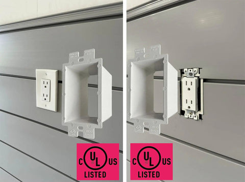 1-Gang Non-Metallic Electrical Outlet Box Extender For Power Receptacles And Switches UL Listed 5 Pack DIY Friendly Easy Install