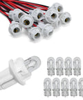 T10 Extension Harness with Ten Bulbs and Ten Sockets for Brake Lights displaying wiring and bulb arrangement.
