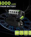 Lithium battery for Cordless Half Inch Impact Wrench Kit With 400 Nm Torque, 20V Brushless Motor, 4.0Ah Battery