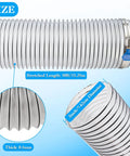 Heavy Duty 3X50 Inch PVC Dust Collection Hose For Woodworking Shops shown with 50ft length and 3 inch diameter, highlighting thickness.