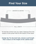 Diagram showing how to measure center-to-center for Napier Cabinet Knob Set In Champagne Bronze For Slick Kitchen And Bath Upgrade.