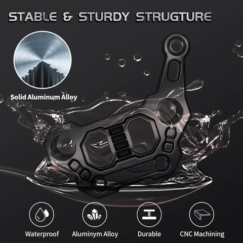 Heavy Duty Black Aluminum Light Mounting Brackets for Jeep Wrangler JL JLU Gladiator JT shown with waterproof and durable features