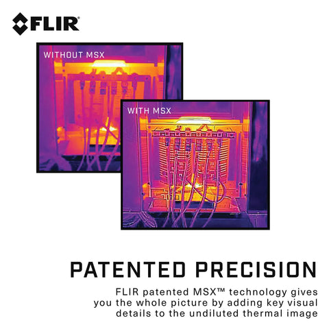 Pro Grade Thermal Camera For Smartphones With Micro USB Connector Detect Electrical Problems Heat Loss Water Damage And Hidden Hot Spots In Real Time With 4800 Pixel Infrared Imaging For On The Go Troubleshooting, MSX technology enhancement example