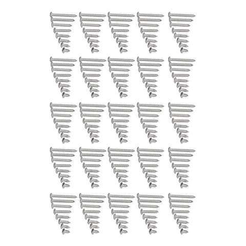 200 Pcs Self Tapping Screws Kit 304 Stainless Steel Cross Self Drilling Screws For Wood Metal And Plastic Flush Mount Flat Head M5