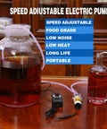 Food Grade Electric Water Transfer Pump With Speed Adjustable 100 To 240V for beverage bottling, low noise, portable kit setup