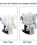 DC 12V Solenoid Valve Normally Closed For Water Purifier And Filter Systems With Copper Coil And Plastic Body, New and Old Models Shown