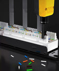 Pass Through RJ45 Crimp Tool Kit For Network Installations With Wire Tracker 110 88 Punchdown Tool Cat6 Cat5e Cat5 Crimping Tool