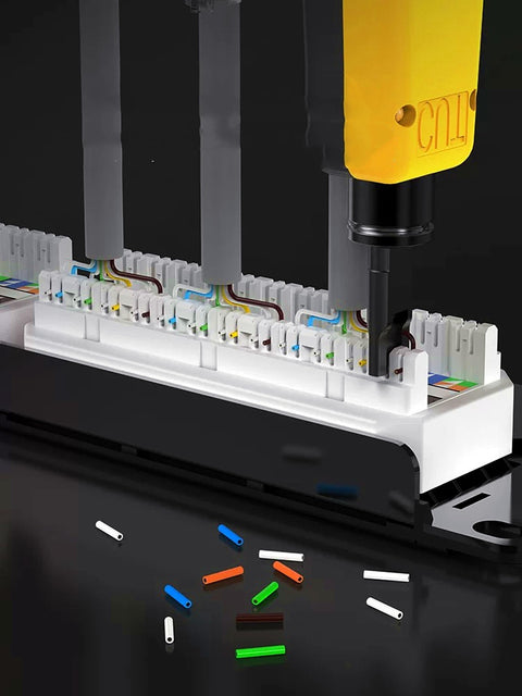 Pass Through RJ45 Crimp Tool Kit For Network Installations With Wire Tracker 110 88 Punchdown Tool Cat6 Cat5e Cat5 Crimping Tool
