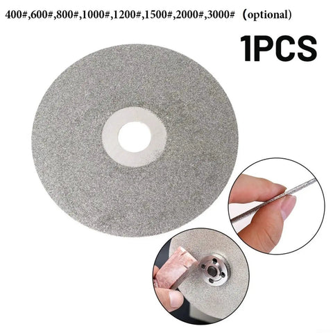 Heavy Duty 4 Inch Grinding Disc For Crystal Agate And Jade Polishing High Efficiency Flat Lap Tool with grit options visible.