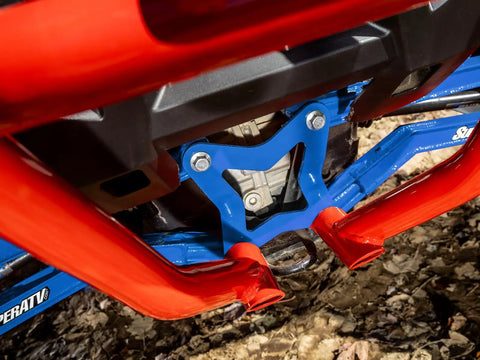 Heavy-Duty High Clearance Boxed Rear Radius Arms For Polaris RZR Models In Voodoo Blue Or Velocity Blue Finish, 4x Stronger Than Stock, Includes Hardware, Easy Install, Will Not Fit With Polaris Rear Bumpers, Fits 2014+ XP And XP 4 1000, RS1 installed on RZR rear suspension