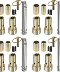 Four Pack Cat 1 Quick Hitch Adapter Bushing Kit With Top Link Pin And Lynch Pin for tractor 3-point hitch