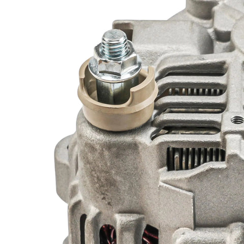 Close-up of 110 Amp 12V CW Alternator Replacement For Infiniti G35 Coupe 2003-2004, G35 2005-2006, FX35 2003-2008, 350Z 2003-2006
