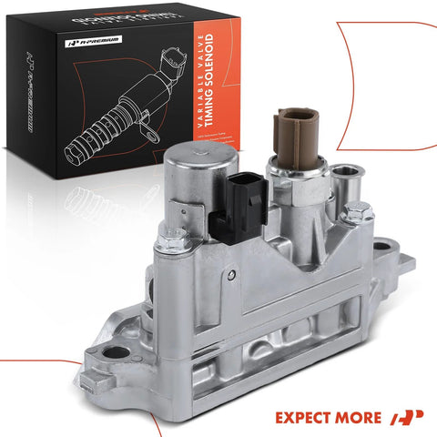 Direct-Fit Engine Variable Valve Timing VVT Solenoid Front Spool Valve Assembly Replacement for Acura RDX, Honda Accord, Crosstour