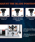 Adjusting the blade position on Heavy Duty Wire Stripper With Hand Crank For Manual Or Drill Auto Peeling.