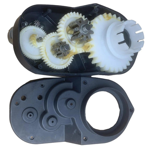 24V 30000RPM Gearbox Replacement for Pink Princess Carriage Ride On Toys, High Torque Motor, internal gears visible