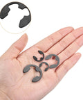 Person holding 50 Pack External Retaining Rings 5.25mm One Quarter Inch 65Mn Carbon Steel E Clip Circlip Snap Rings for mechanical projects