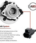 Front Wheel Hub Bearing Set For Dodge Ram 1500 2002 2003 2004 2005 Pair Wheel Hub Assemblies Direct Fit Durable Replacement with ABS sensor