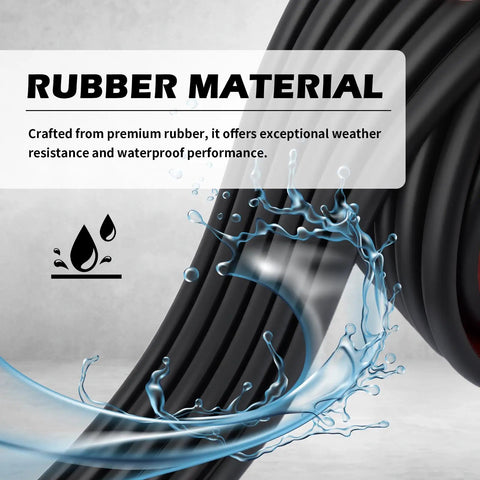 5 Pack Car Bumper Protectors With Anti Collision Design showing flexible rubber material with waterproof features.