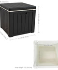 9 Gallon Outdoor Beverage Cooler With Insulated Ice Chest That Holds 40 Cans For Backyard Parties Poolside Or Tailgates Durable Black Design