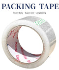 Heavy Duty Packing Tape For Shipping And Moving, Clear, 6 Rolls, 390 Yards Total, 1.88 Inch Wide By 65 Yards Each, Recycled Material