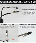 Helping Hands Soldering Station gooseneck and alligator clips with rubber cover for secure electronics and crafts work