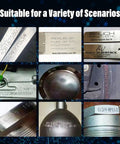 Built Tough Metal Marking Machine With Pneumatic Dot Peen System engraving various serial numbers on metal components