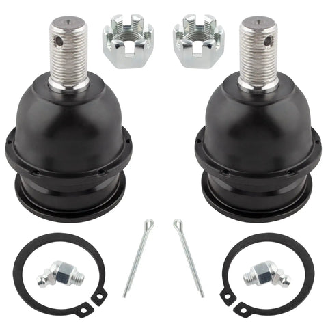 Front Center Drag Link Set With Upper And Lower Ball Joints And Sway Bar Links For Nissan Frontier 1998 1999 2000 2001 2002 2003 2004 2WD 2.4L Truck Ready Seven Piece Suspension Kit, black metal parts