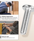 Replacement Barrel Nuts And Flat Head Screws Set For DIY Furniture Assembly M6 61 Pieces In 304 Stainless Steel