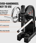 Heavy Duty Handwheel Arbor Press Rock Solid Stamping Bending And Forming Tool For Metalworking And DIY Projects with 10" lever