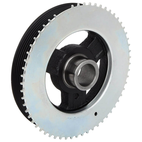 Beefed Up Harmonic Balancer Replacement For Mazda 3 2007 To 2013 Mazda 6 2006 To 2007 And Mazda CX7 2007 To 2012 Crankshaft Belt Drive Pulley Black OE Style
