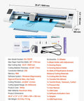 Vinyl Cutter With Automatic Edge Detection And Dual Blade System For Precise DIY Crafts, Design Software Included.