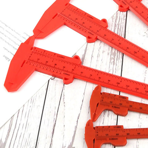 Depth Vernier Caliper 3inches, 6inches Depth Vernier for Length Width Inner Outer Measuring Caliper Measuring Tool Digital Gauge in red color.