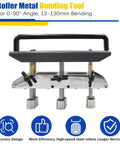 Image of a Three Station Roller Metal Bender For Roofing, Adjustable Large Radius, designed for easy 0 to 90 degree bends on thin sheet metal.